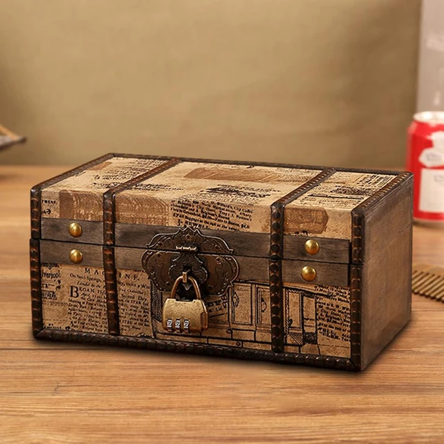 Storage Case Decorative Wooden Treasure Chest Folding Storage Box Dirty  Clothes Collecting Case Non Woven Fabric