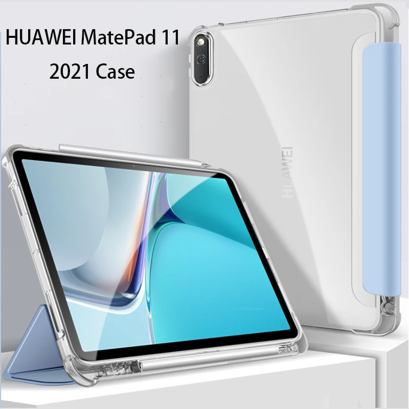 

MatePad чехол для HuaWei MatePad 11 2021, умный чехол со слотом для ручки MatePad 11, чехол, мягкий чехол из ТПУ для Matepad 11