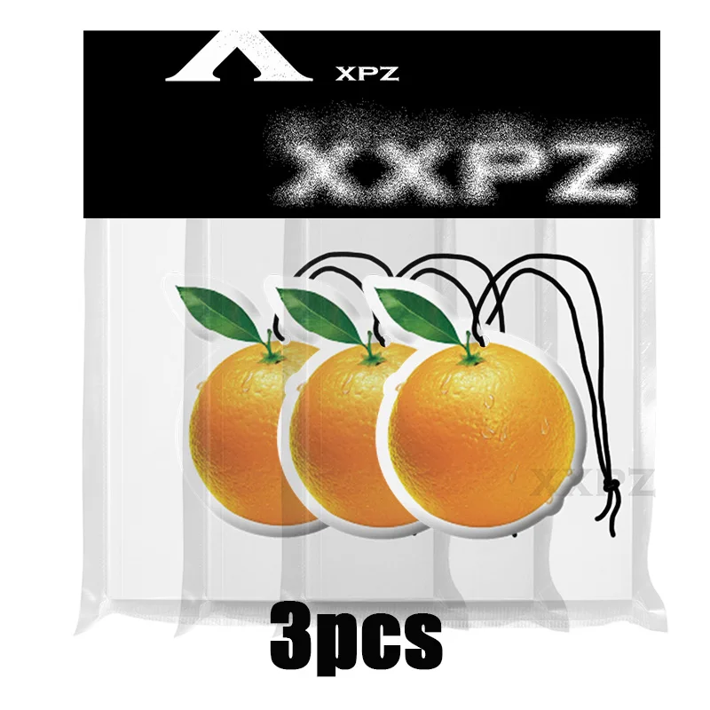 Orange-Shaped Car Air Freshener - Aromatherapy Scented Gift Set