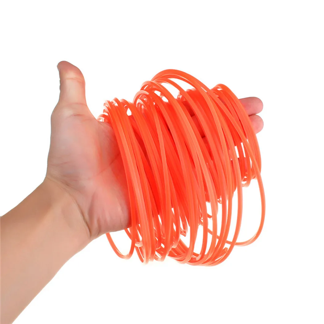 Electric Lawn Mower Trimmer Line 50mx2.7mm Nylon Garden Grass Brush Cutter Spiral Rope Lawn Mower Head Tool Accessory grass trimmer rope,brushcutter trimmer rope,string trimmer line,grass trimmer line