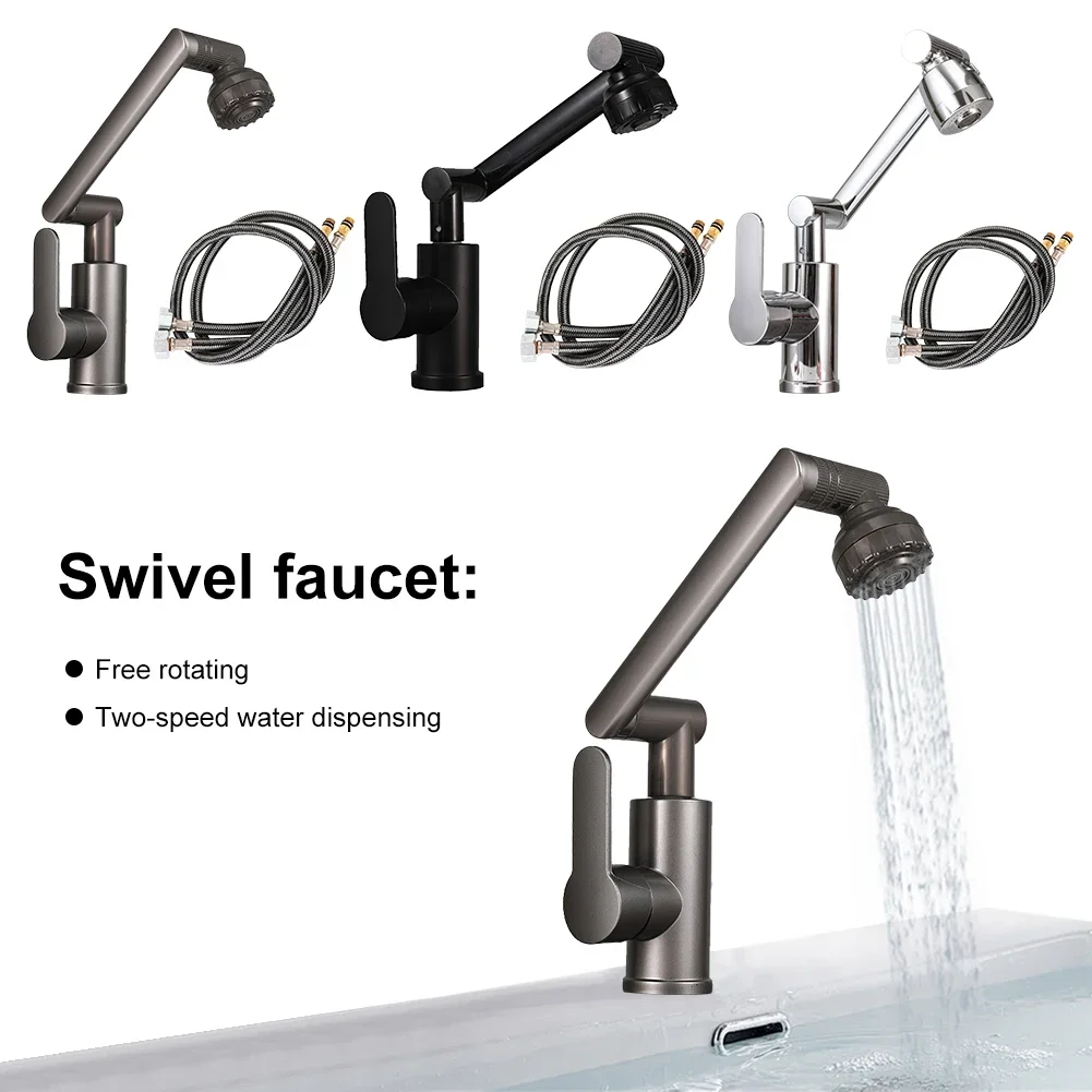 1080 Degree Swivel Faucet Rotating Faucet 360 Degree Rotation Mechanical Arm Kitchen Faucet Bathroom Faucet Kitchen Accessories