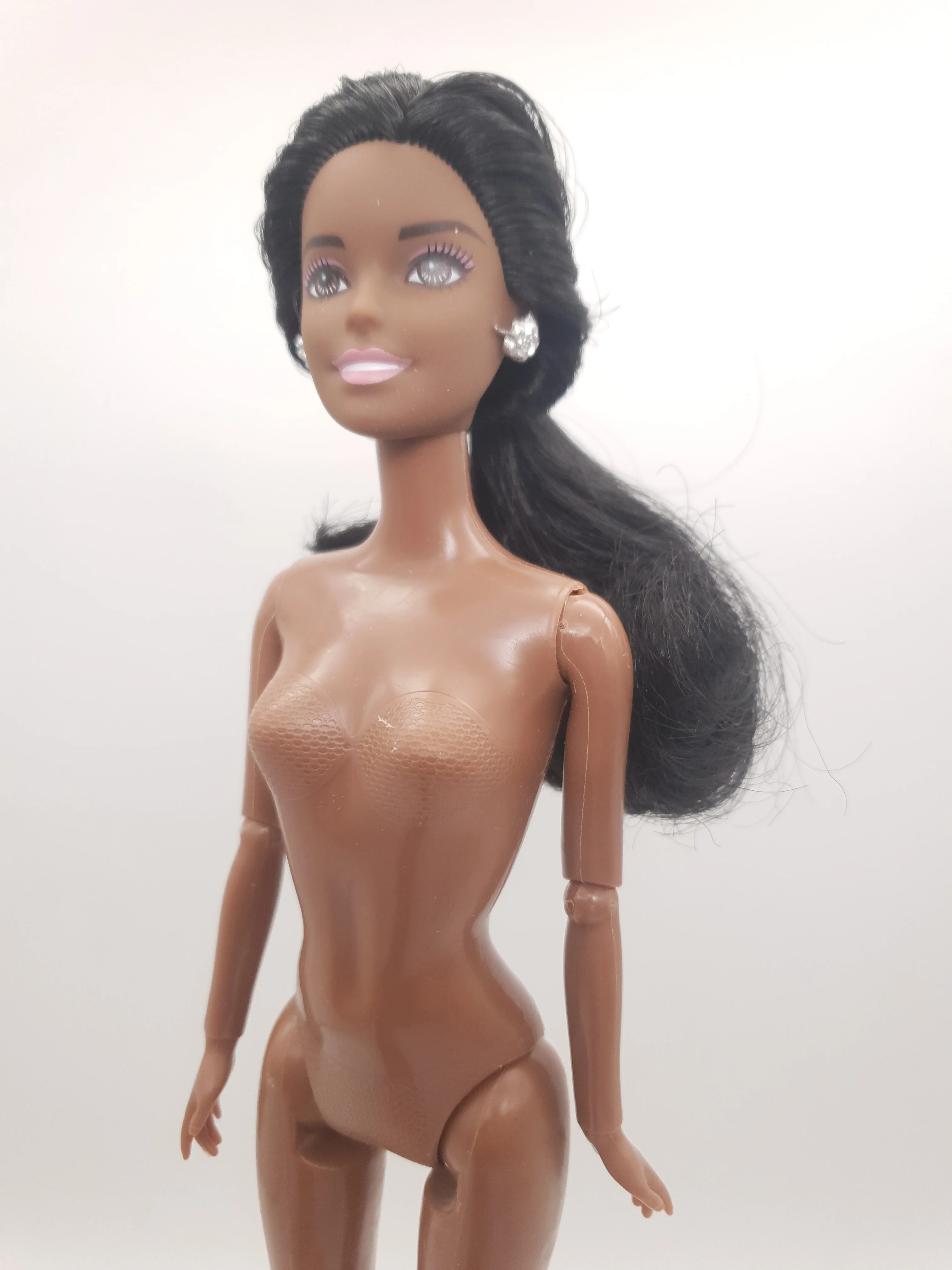 

Модная девушка масштаб 1/6 черная кожа 12 'высокие суставы женская кукла для повторной покраски