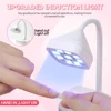 Mini UV LED Nail Lamp with Auto Sensor 27W Rechargeable Flash Cure Lamp 360° Adjustable Nail Dryer with 2 Timers For Home DIY 5