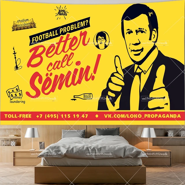 Saul Goodman mieux appeler Saul et Brea tapisserie tenture murale Meme tapisserie décoration de chambre tapisseries de bureau esthétiques tapisries 4