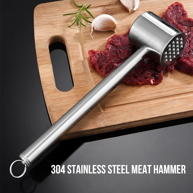 WALFOS Household Stainless steel Knock Loose Beef Mace Steak Tender Meat Beat Hammer Kitchen Tenderizer Meat Hammer