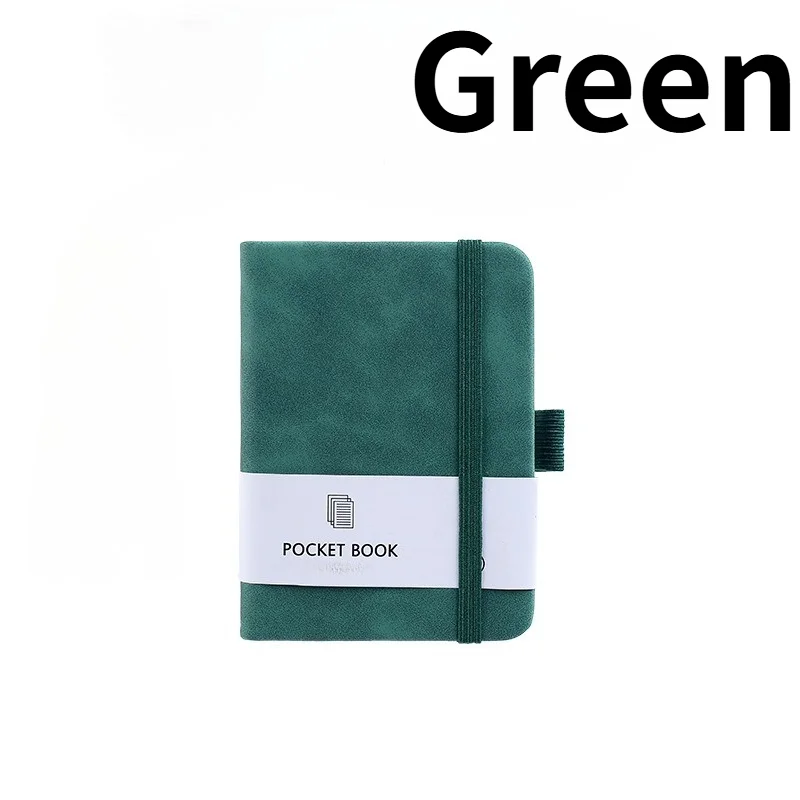 Compact A7 Pocket Notebook Journal with Pen Holder - 200 Pages