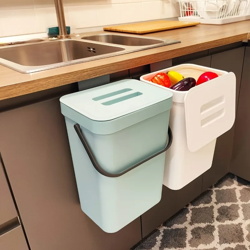 Space-Saving Quiet-Close Trash Can – 3/5L, Eco-Friendly Sealed Bin For Kitchen & Office, No Electricity Needed BEST SELLERS