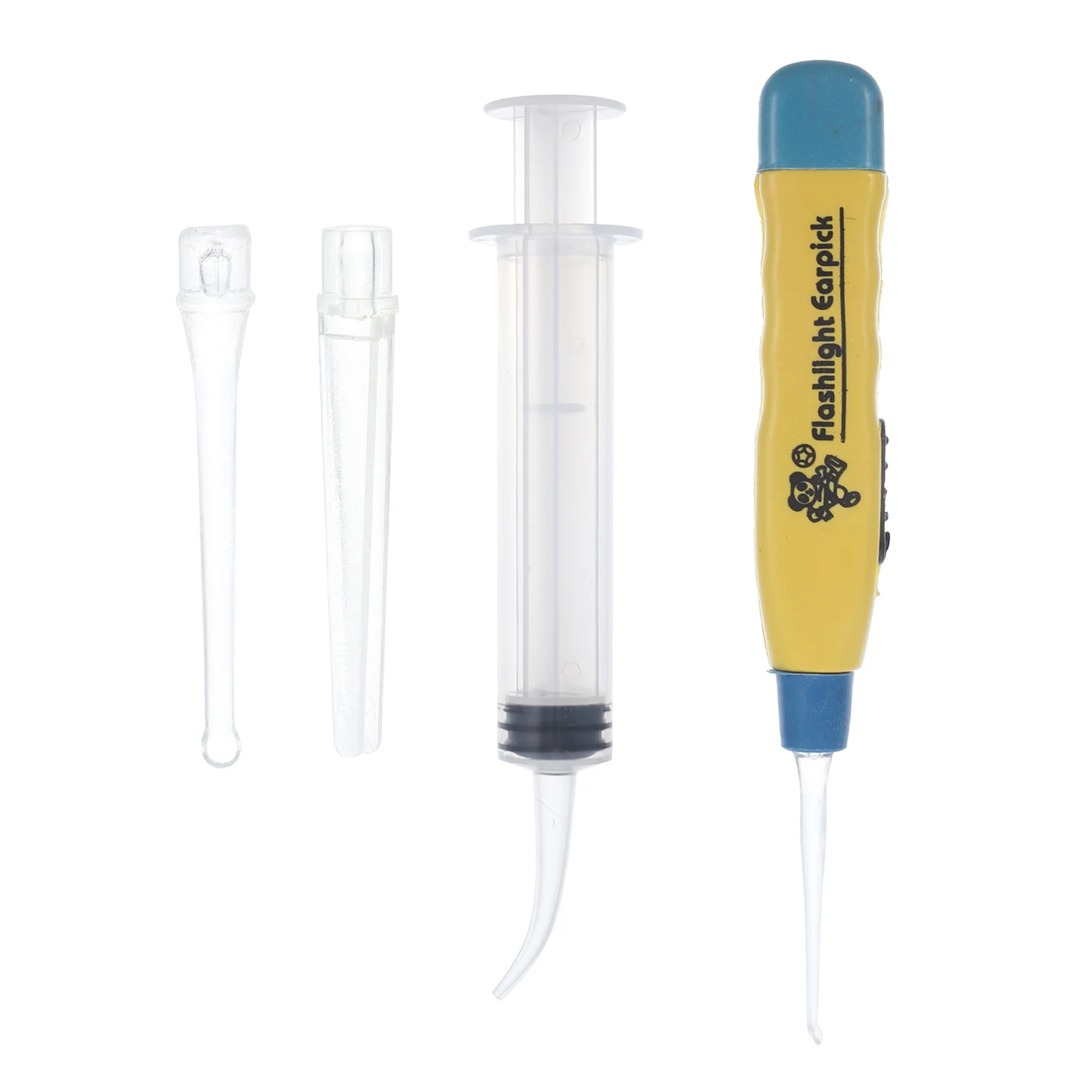 Tonsil Stone Remover Tool Or Earwax Removal With Tips + Irrigator Cleaning Tool Irrigation Syringe(Random Color) Wash 2