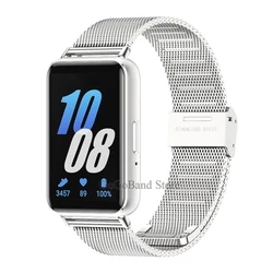Stainless Steel Metal Loop Bracelet Watchband Replacement Strap - Galaxy Fit 3 (Silver)