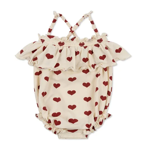 KS Girls Dress Summer New Children's Wear Love Pattern Strap Dress Climbing Flying Sleeve T-Shirt Leggings Kids Dresses 2