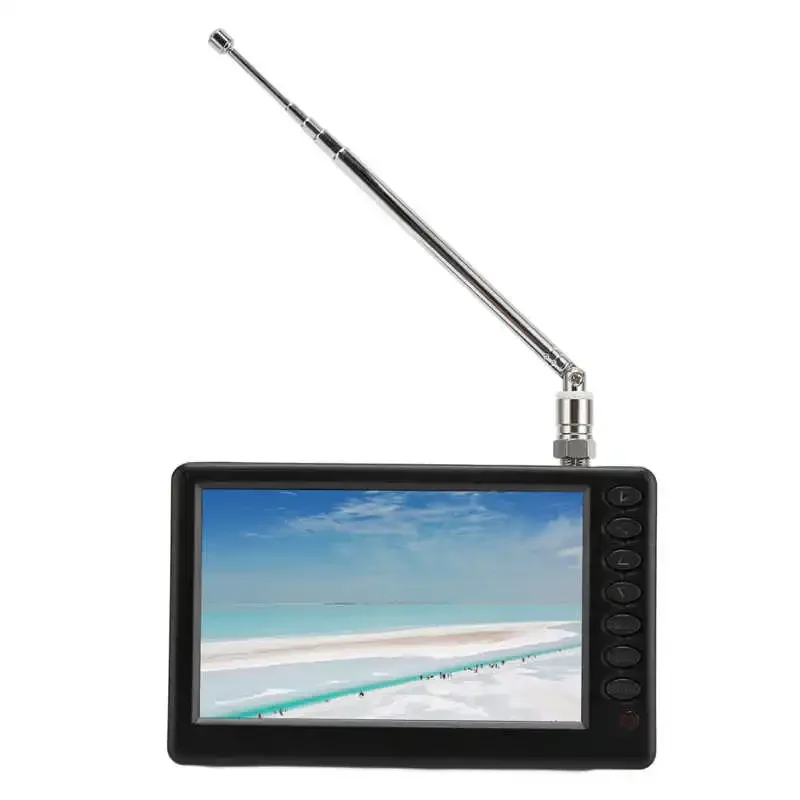 Portable Digital TV 5 Inch 1920 x 1280 HD Digital Television Video Player Rechargeable For Car Outdoor 110-220V