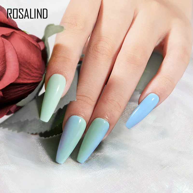 Nail Polish ROSALIND Gel Polish 7ML Color Gel Nail Polish For Manicure Soak Off Varnishes Base Top Matte Coat Semi Permanent Nail