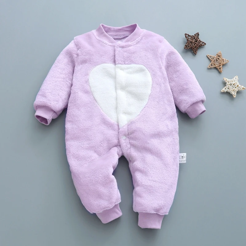 Newborn baby one-piece suit autumn/winter baby suit cartoon baby boy pajamas baby girl crawl suit bamboo baby bodysuits	 Baby Rompers