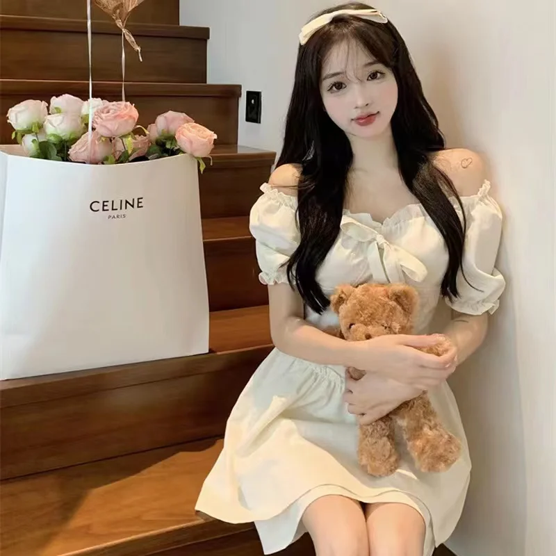 

2023 Pure Summer Clothes, New Style, Careful Machine Design Sense, One Shoulder, Sweet Sexy Dress Free Shipping