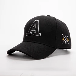 Unisex Casual Adjustable Embroidered Baseball Cap - Sunscreen Outdoor Hat - Adjustable (Black)