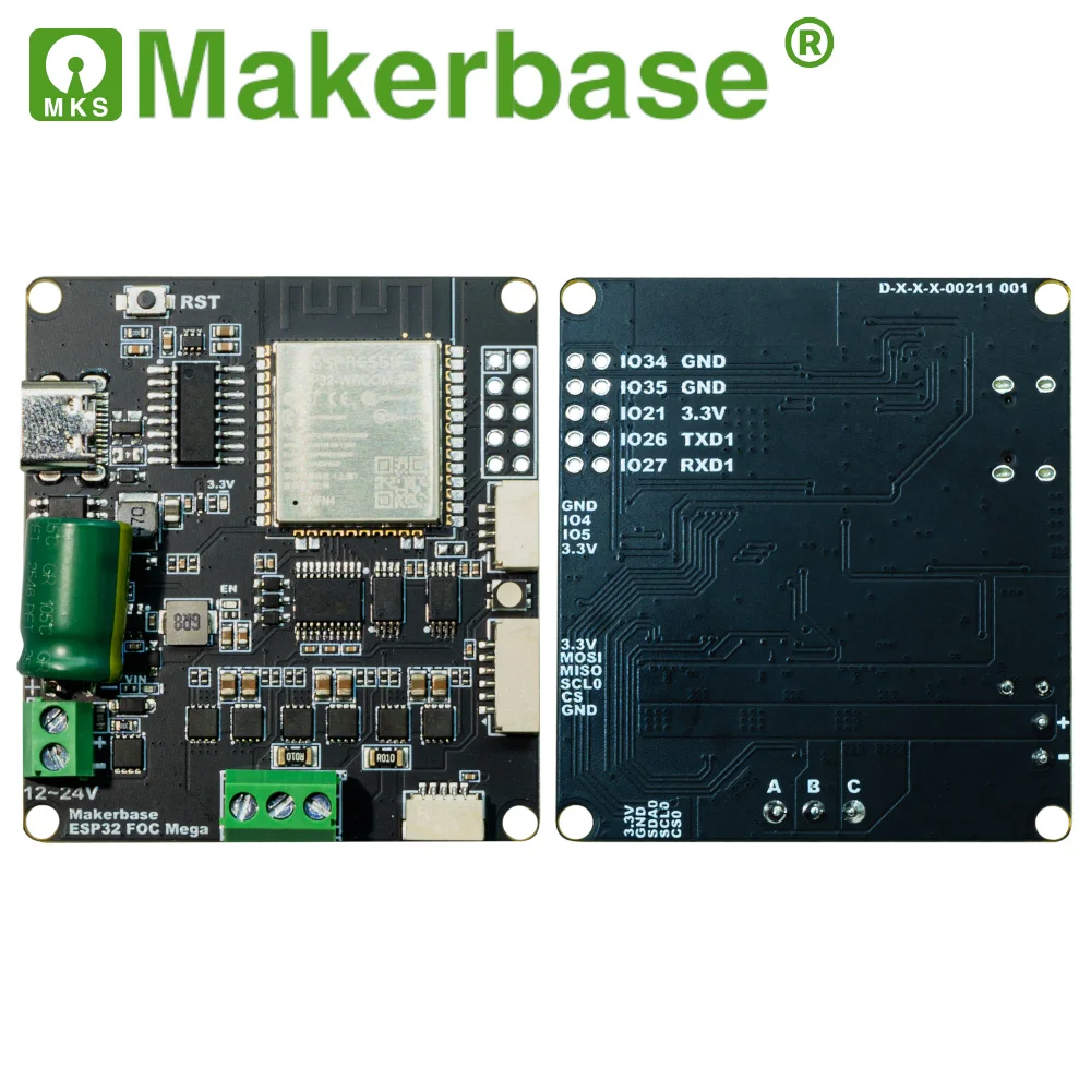 Makerbase ESP32 DUAL SimpleFOC Shield For BLDC Brushless Servo  Foc Dual-Motor Controller High Power — view 6