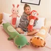 50CM Soft Strip Sleep Cylinder Throw Pillow Plush Toy Creative Lazy Children's Animal Cute Bed Comfort Bunny Doll Festival Gift 4