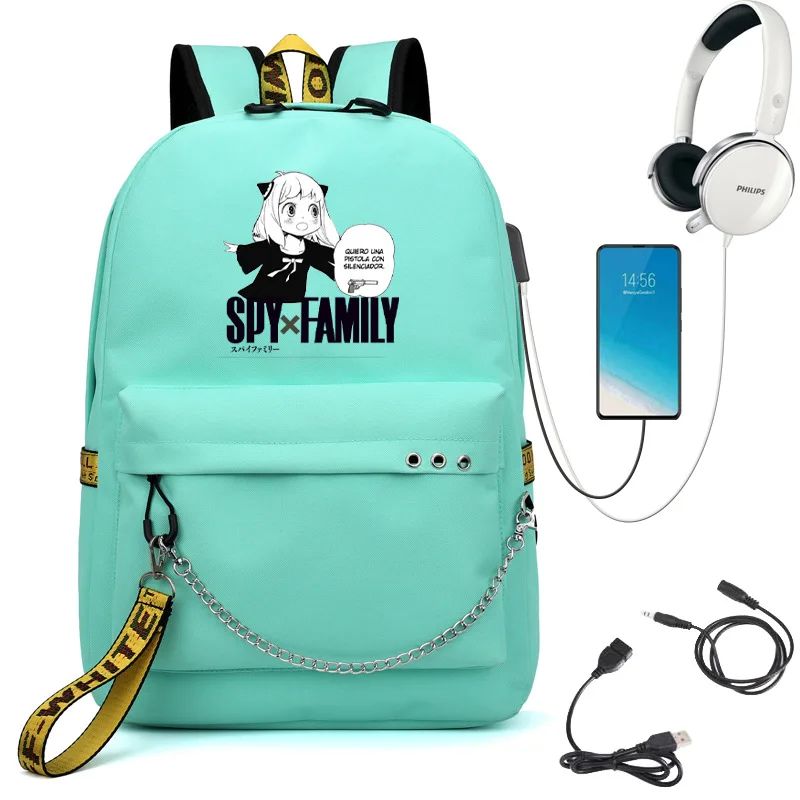 

New Anime SPY×FAMILY Anya Forger Backpack Kids Teens School Bags Bookbag Cartoon Boys Girls Travel Shoulder Bags Gift