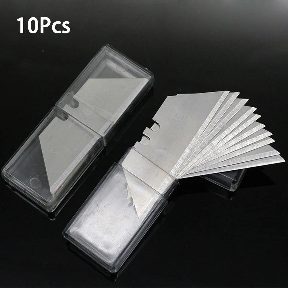 

10Pcs Set Trapezoidal Blade Replacement Carbon Steel Blade Art Craft CutterTool Multifunction DIY Art Craft Cutter Tool Blade