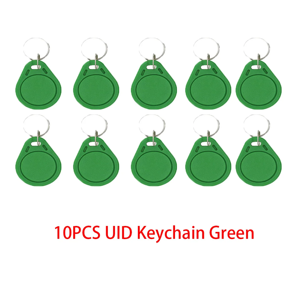 10-Pack RFID Copyable Keychain Token for Attendance Management