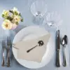 6 Pieces 100% Linen Dinner Napkin Nature Napkin Soft Absorbent Comfortable - Ideal for Events and Regular Use 4
