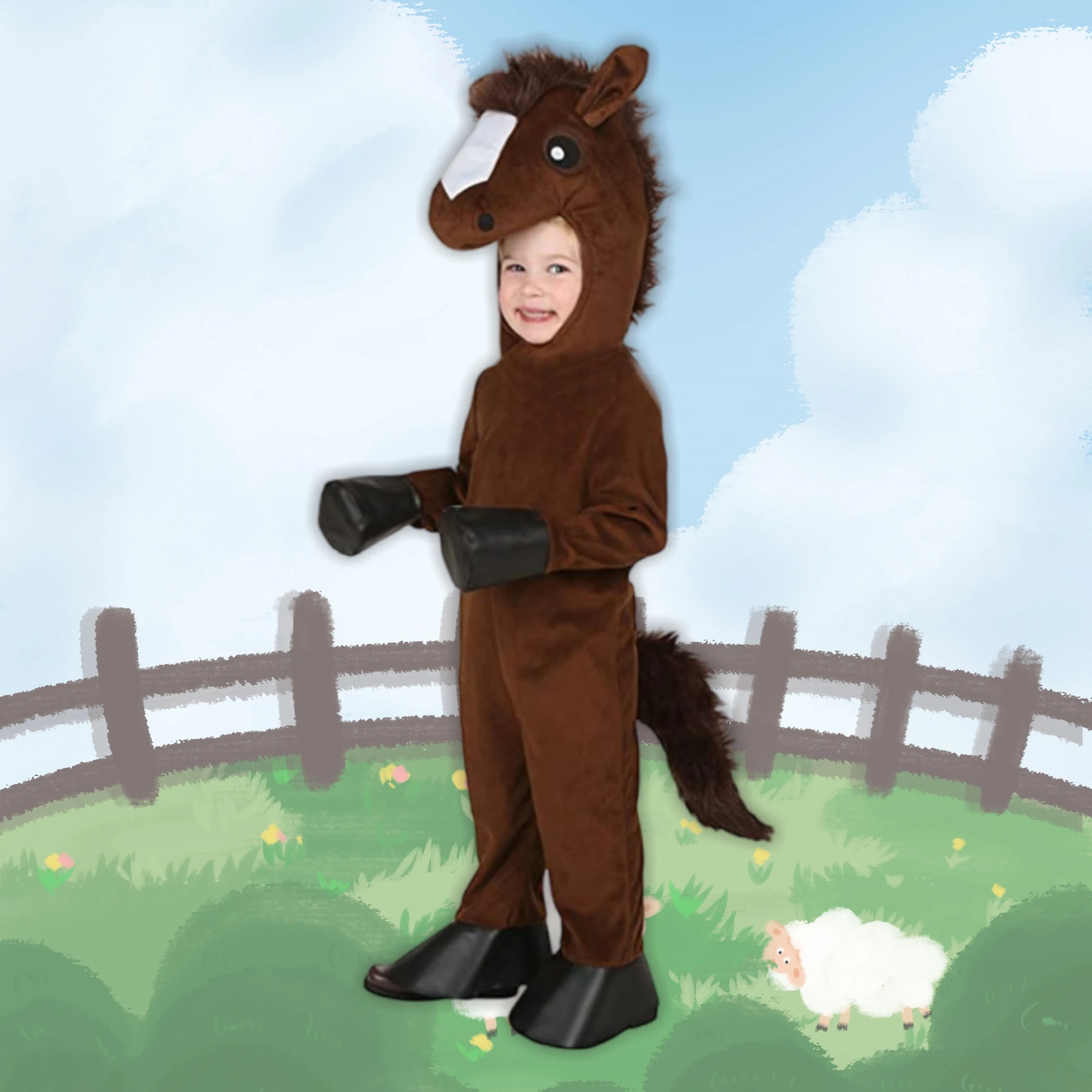 Cosplay Costume Funny Horse Costumes Halloween Christmas Party Role Play
