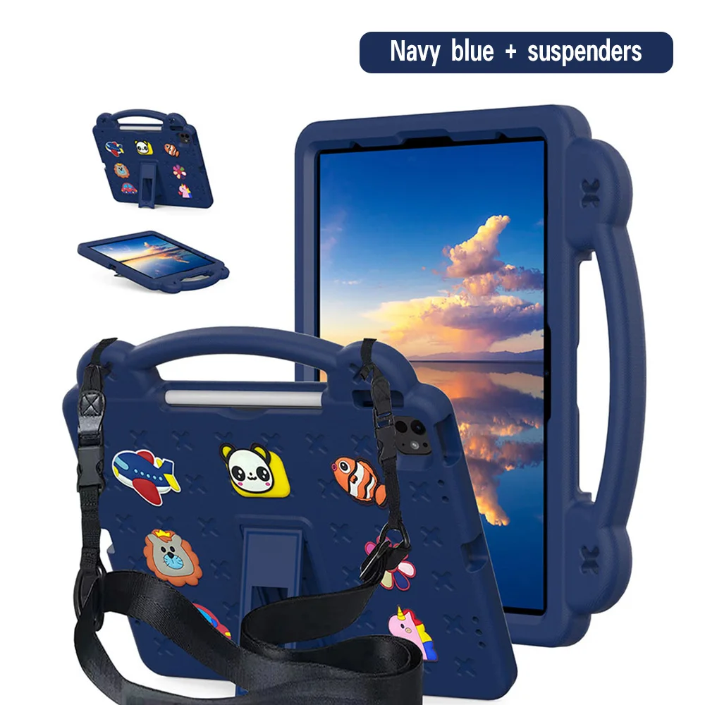Colorful EVA Tablet Case with Pen Slot - Cartoon Design