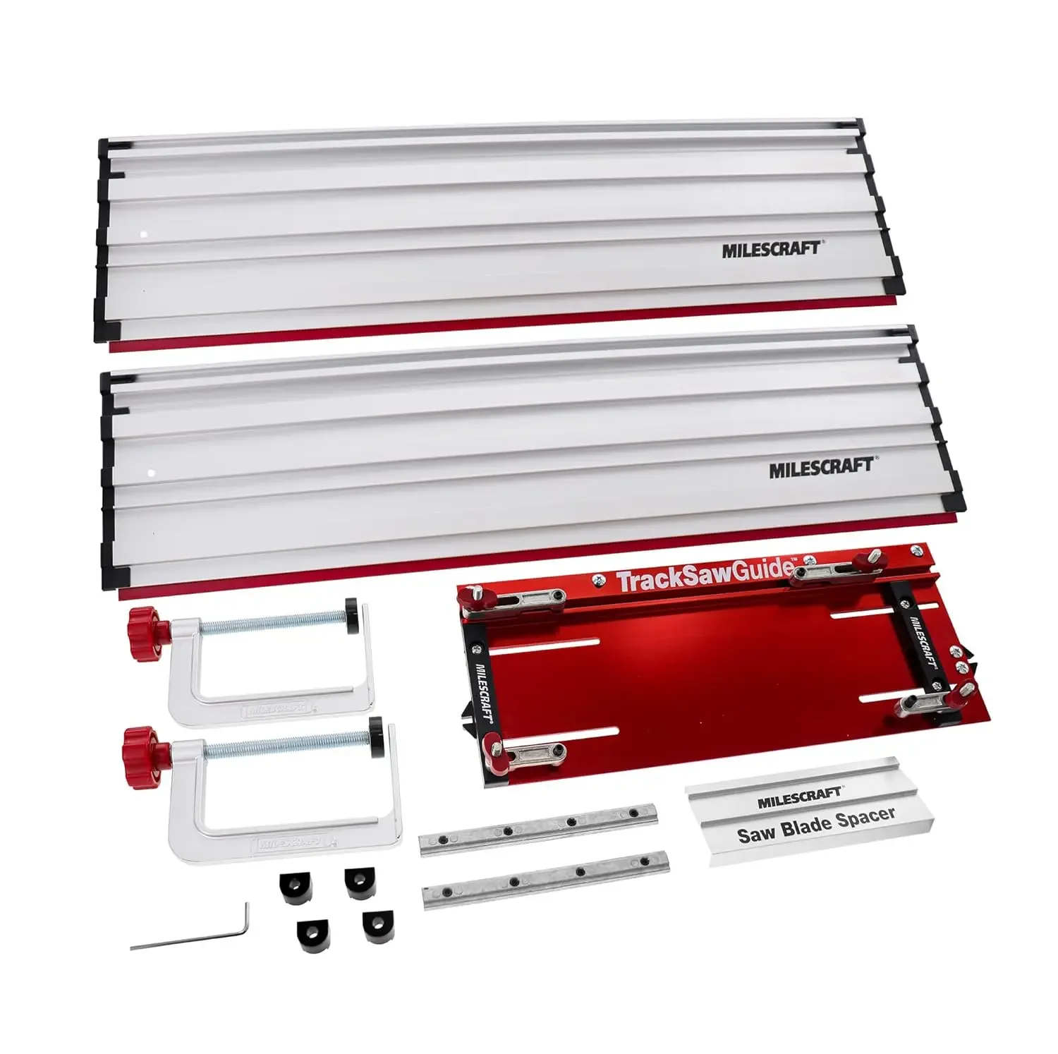 1409 Track Saw Guide - Universal for 7-1/4 Circular Saws, 50 Cutting Range, 2 Depth, Aluminum