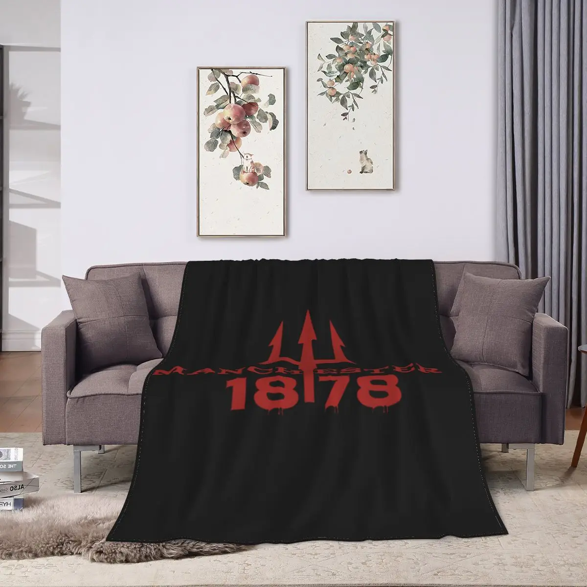 Devils Of Manchester, Manchester Is Red, Glory Glory United Blankets Fleece Sofa Throw Blankets For Home Bedroom Office Quilt 2