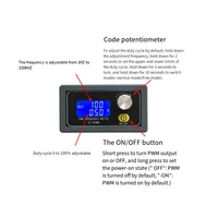 XY-KPWM Signal Generator PWM Frequency Meter DC 3.3V-30V 5-30mA 1Hz-150kHz Adjustable Pulse Duty Cycle LCD Display 2