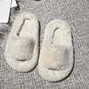 Girls Slippers Open Toe Children Furry Floor Shoes Solid Color Warm Indoor Home Cotton Slippers Soft Sole Anti Slip Kids Shoes 6