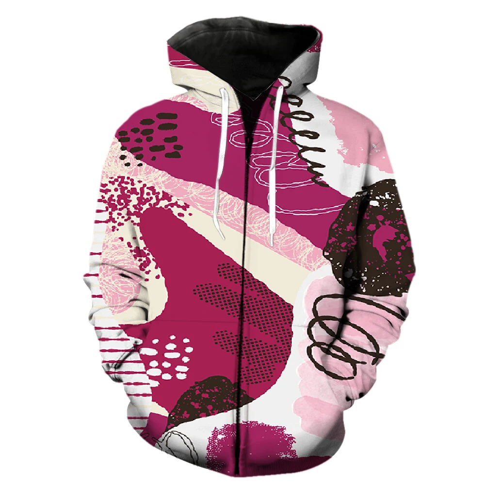 Abstract Pattern Men's Hoodies Funny With Hood Jackets Spring Unisex Casual  Oversized Tops 3D Printed Pullover Teens Cool Women - AliExpress
