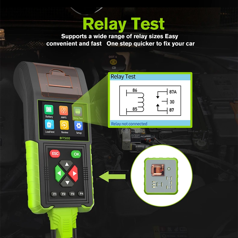 auto battery tester Relay Test