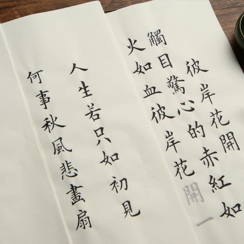 Chinese Classic Poems Collection Copybook Ouyang Xun Regular Script Calligraphy Brush Miaohong Copybook Beginner Copy Practice