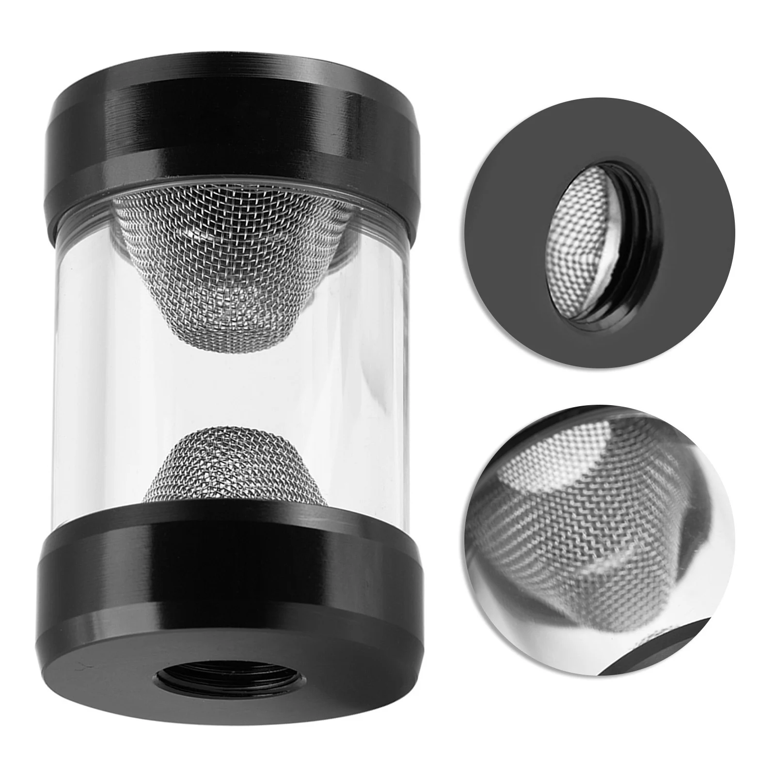 G1/4 Inner Thread Water Cooling Filter Fine Screen Funnel Shaped Filter for Computer Water Cooling Tube