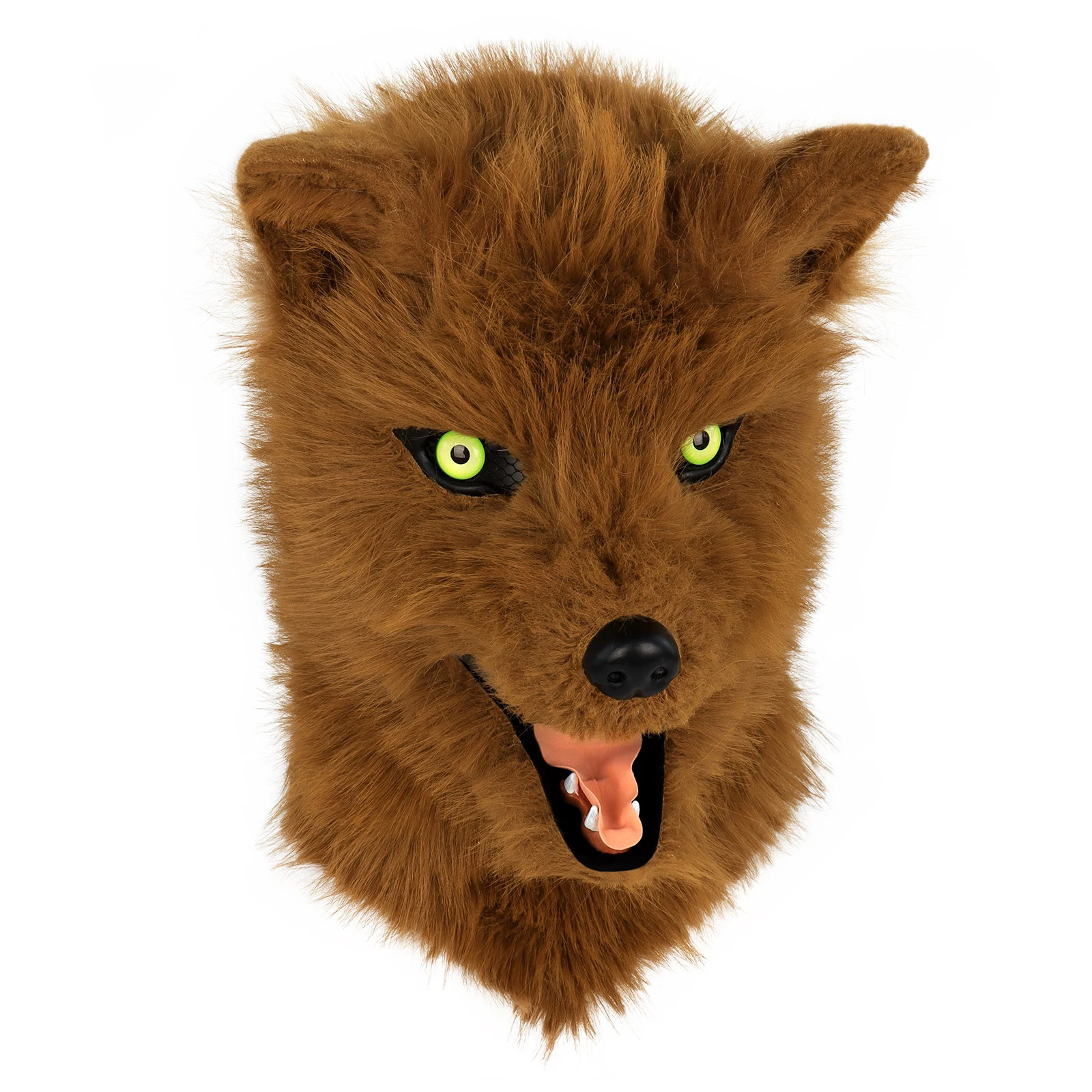 thumbnail image 2 of White Wolf Head Latex Mask Halloween Werewolf Costumes Latex Hood Cosplay Mask C 2 of 11