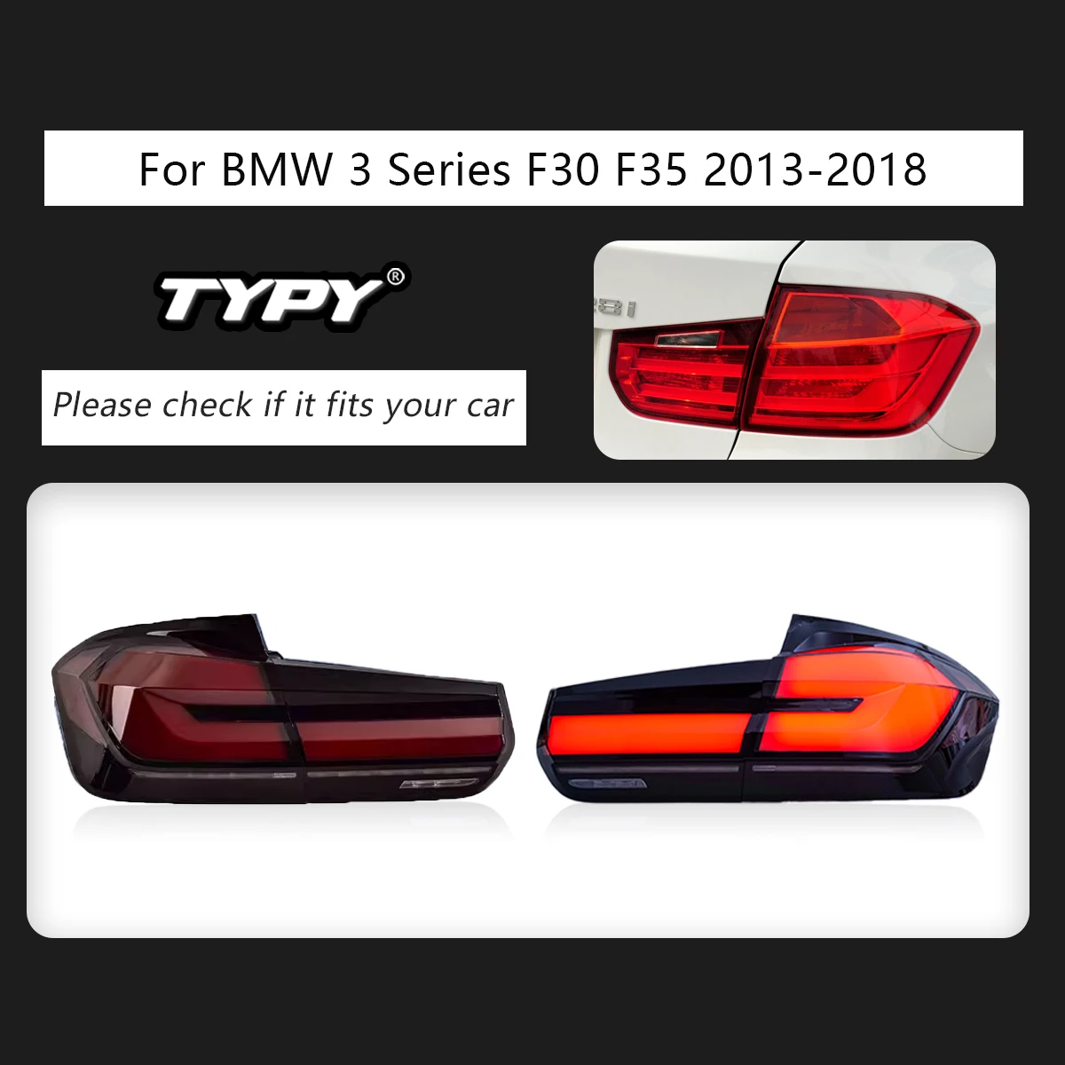 TYPY Tail Lamp For BMW F30 F35 LED Tail Light 2013-2018 320i 325i