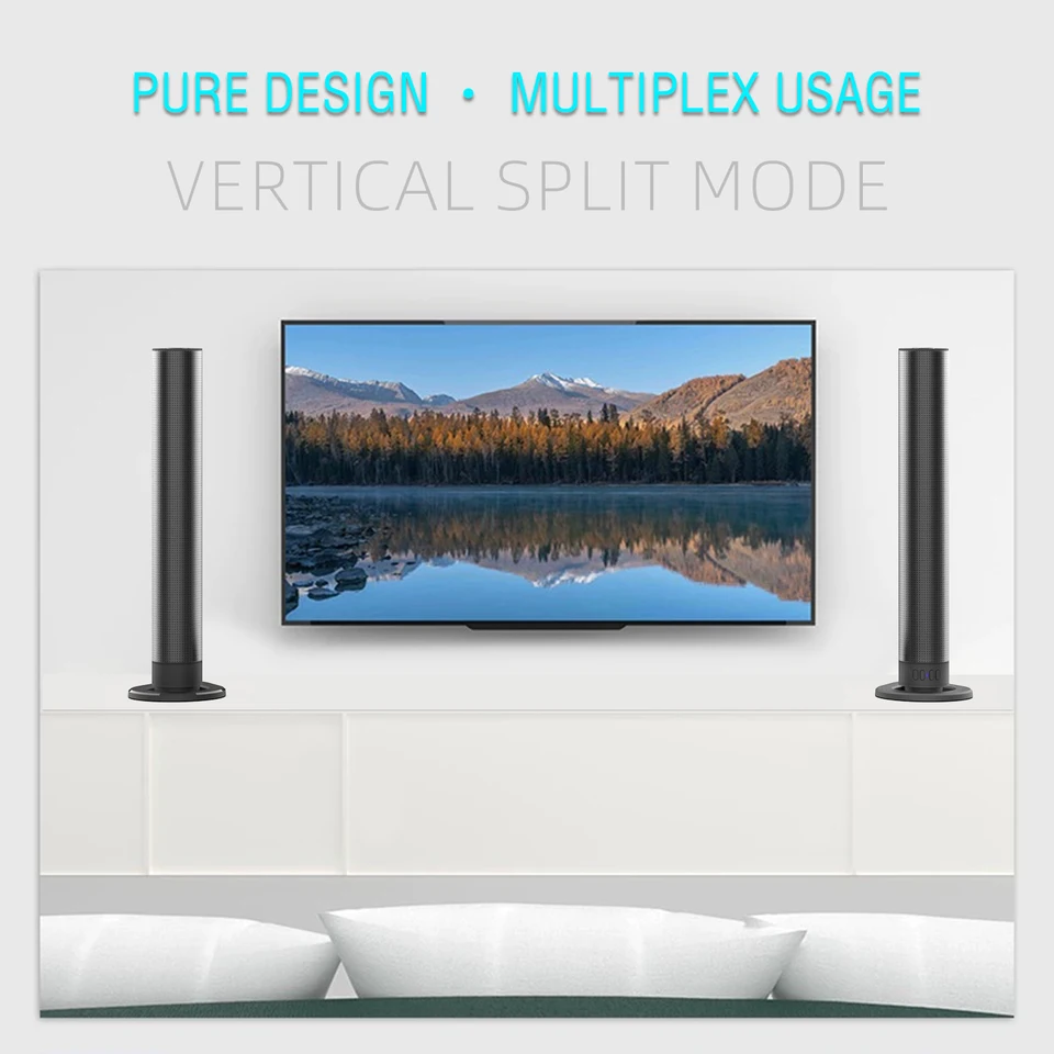 Home Theater Wireless 3D Surround Soundbar Speaker