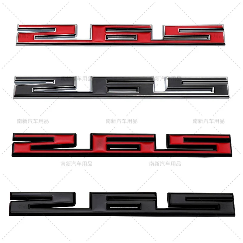 

Metal 265 Logo Emblem Car Door Fender Rear Lid Trunk Badge Accessories Sticker for Chevrolet ZR1 CORVETTE Blazer