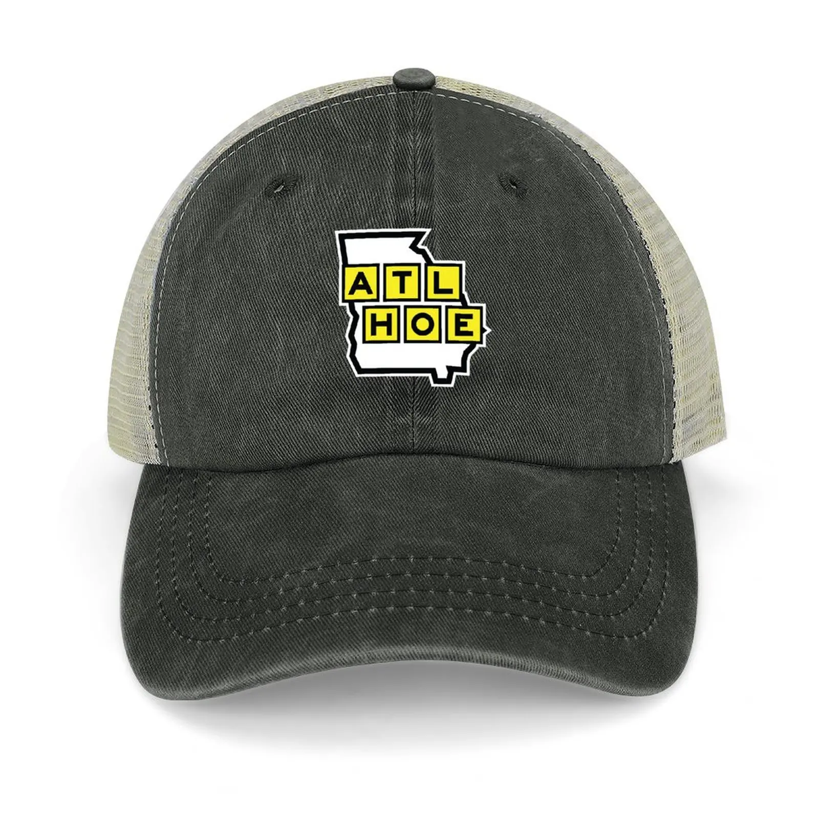 

ATL HOE - Yellow & Black Cowboy Hat cute Beach Bag Visor Icon Baseball Men Women's