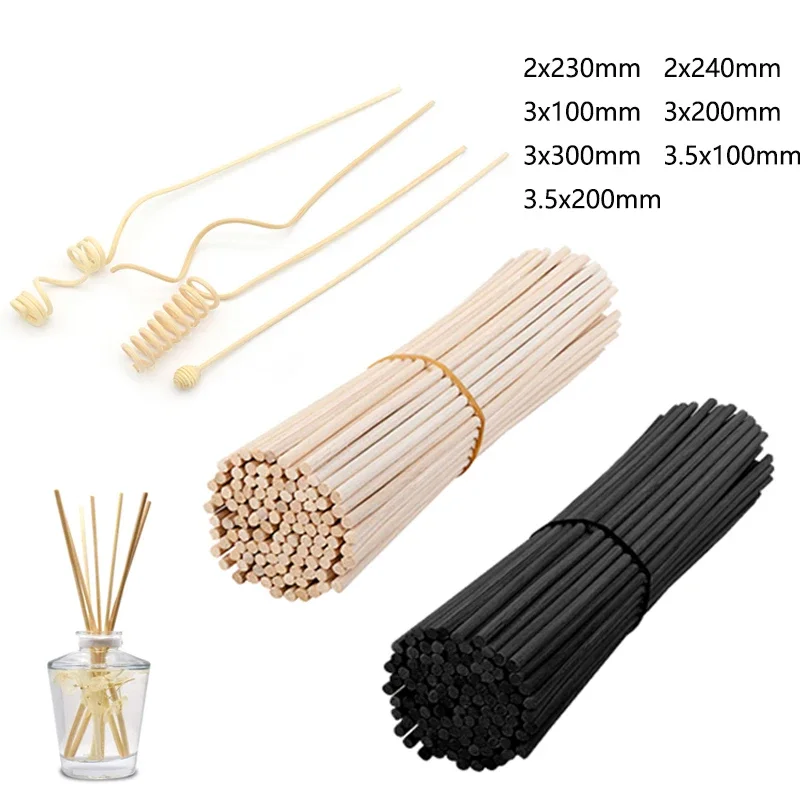 Reed Diffuser Refill Sticks 5-100pcs 2-3.5mm DIY Handmade Home Decor Extra Thick Rattan Aromatherapy