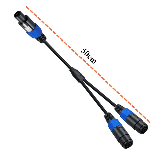 Câble Répartiteur Speakon CERRXIAN - 1 Femelle Vers 2 Mâles 1,5m