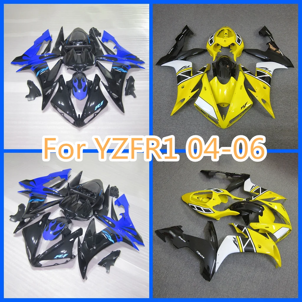

Комплект обтекателей для YAMAHA YZF-R1 1000 CC YZF1000 04-06 2004-2006 синий черный кузов YZF R1 1000CC 04 05 06 OEM Кузов мотоцикла