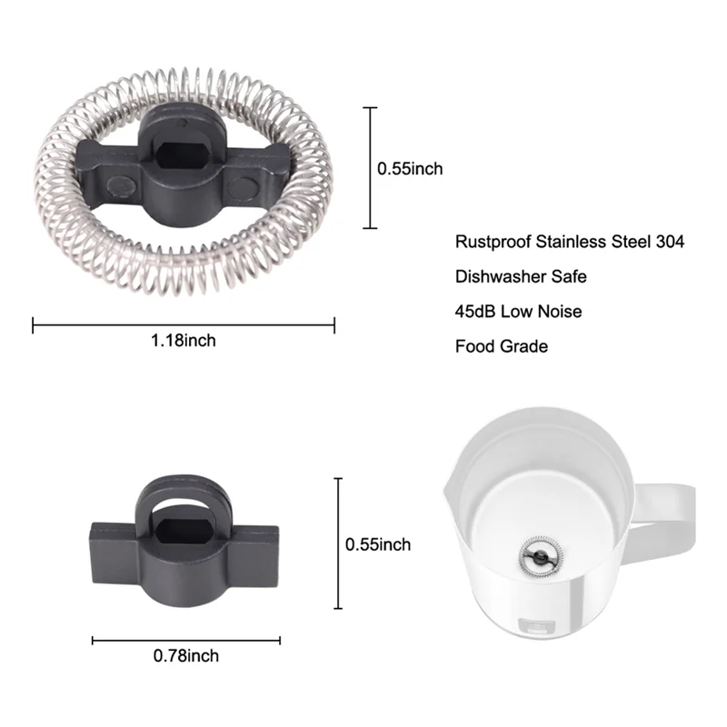 B06B-MMF-015 Electric Milk Frother And Heater Replacement Mixer Set For Secura