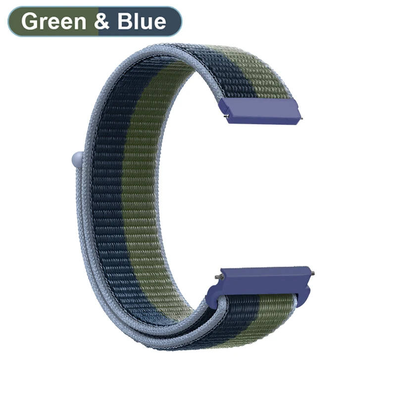 thumbnail image 1 of Correa de nailon de 20 mm, 22 mm y 18 mm para reloj Garmin Vivoactive 3, 4, 4S, Venu 2, 2s, 3s SQ, Forerunner 645, 245, pulsera de nailon, 1 of 5