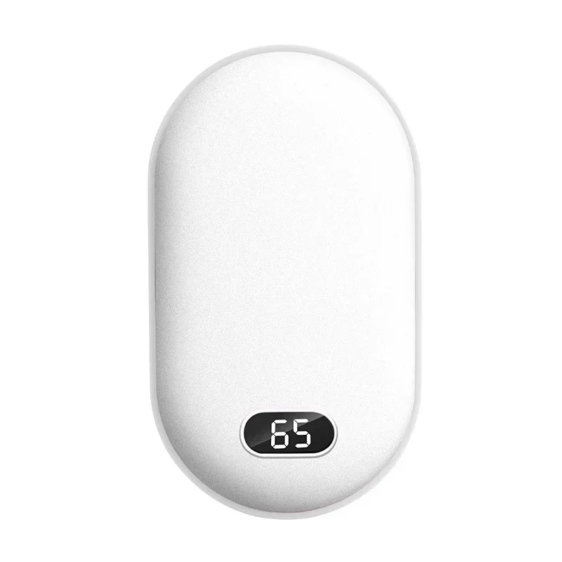 Chauffe-mains 2 en 1 Pebble 10000mAh, chauffage rapide, Mini chauffe-poche Rechargeable par USB, batterie externe électrique numérique Mobile pour l'hiver