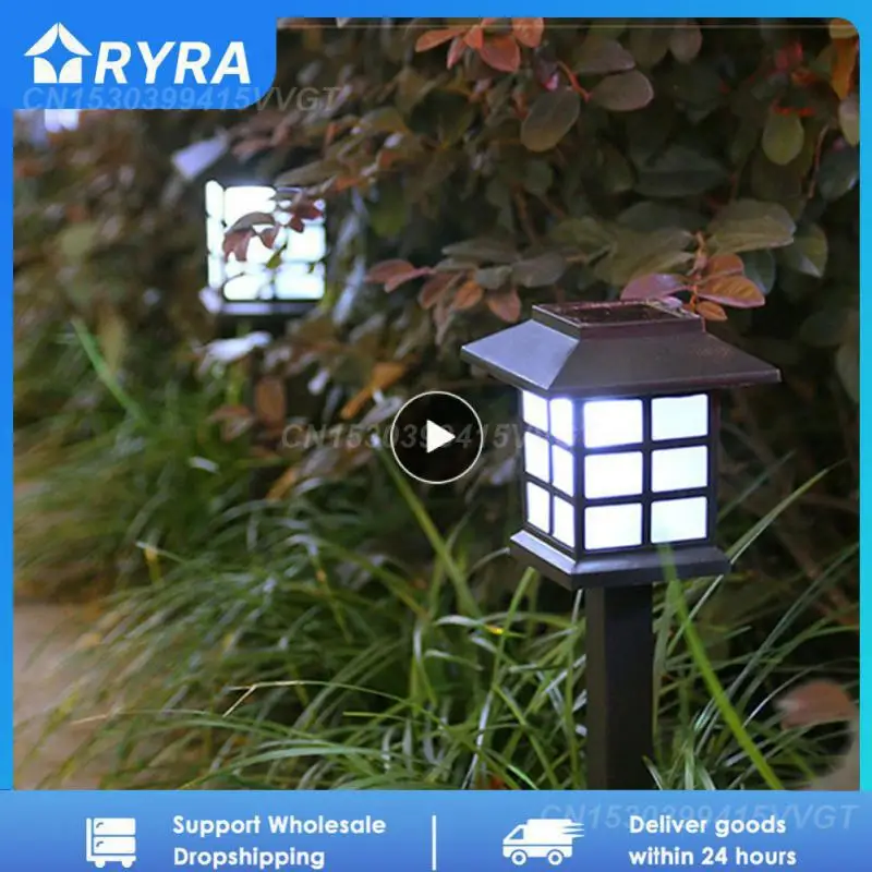 

Дорожные фонари, мини 8,6x38,5 см, Солнечная лампа, дождестойкая лампа для газона, садовая искусственная декоративная фотолампа, светодиодная лампа на солнечной батарее