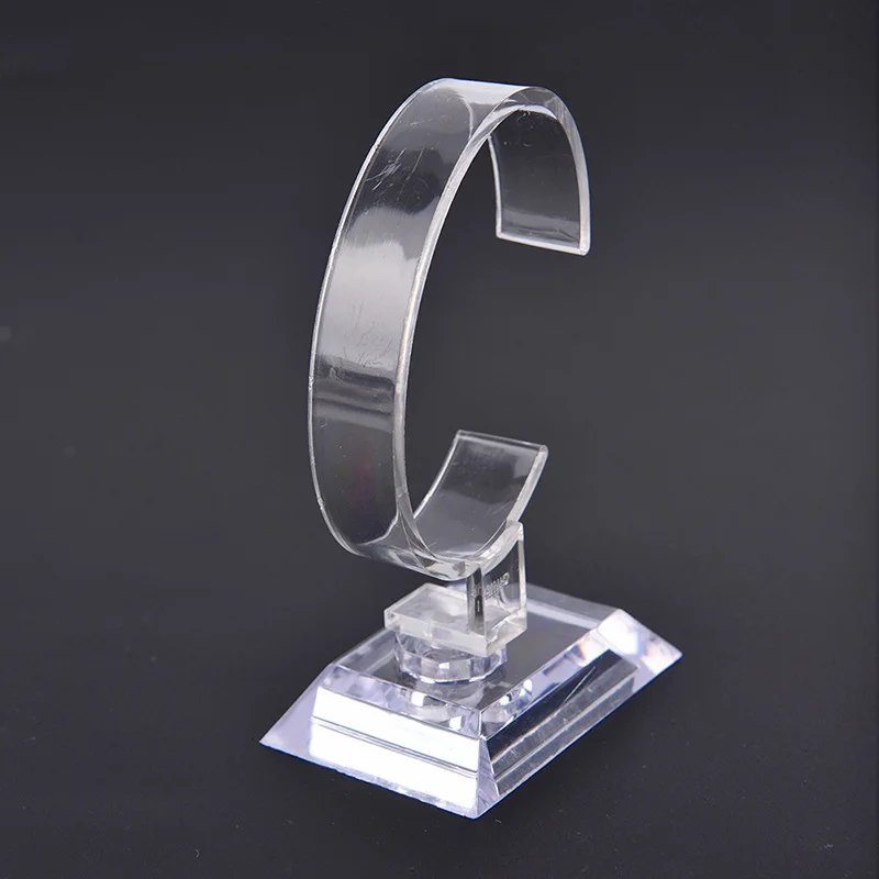 10CM Plastic Wrist Watch Display Rack Holder Sale Show Case Stand Tool Clear Jewelry Packaging Total Height Watch Display Stand clear business card holder acrylic plastic display stand rack desktop office dropship