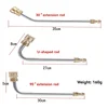 High pressure stainless steel extension rod 1/4 quick insert special-shaped air conditioner cleaning extension rod with nozzle 2