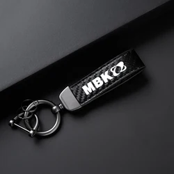 New Classic Carbon Fiber Motorcycle Keychain Holder Keyring Moto Accessories (Black)